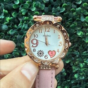 Pink and Rose Gold Women's Fashion Watch